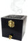Nazareth Store - Bruciatore di incenso, resina e carbone, in legno, scatola in legno naturale, colore nero
