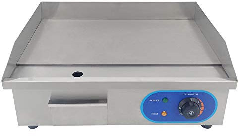 Piastra Elettrica Professionale Griglia BBQ Grill In Acciaio Inox da banco 3000 W 220-240 V Piastra Elettrica Commerciale con Certificazione CE