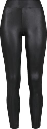 URBAN CLASSICS Leggings Donna, Leggins in Similpelle, Pantaloni con Vita Normale, Cintura Antistress, Disponibile in diversi Colori e Taglie da XS - 5XL