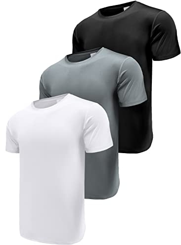 Boyzn T-shirtar för män, fukttransporterande, ”dry-fit”, fitness/sporttröjor, atletisk, löpning, gymträning, kortärmad t-shirt för män