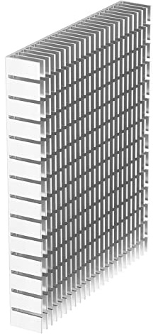 Eujgoov Aluminium Kylfläns, 150x120x20 Mm Kylare Kylare för CPU Effektförstärkare PCB-kort(vit)