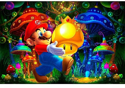 jieyisier Cartoon Diamond Painting Anime Figuren Deko,Wald Kinder M?dchen Junge,DIY 5D Diamant Bilder Erwachsene 12x16 inch