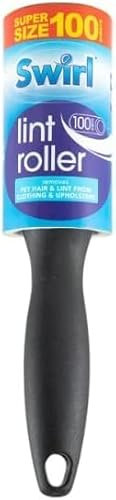 Swirl Lint Roller for Clothes, Lint Rollers for Pet Hair, Remover Roller, Extra Sticky Roller for Clothes, Carpet, Sofa, Furniture, Lint Remover Brush, 100 Sheets, ideal for All Fabrics Pack of 1