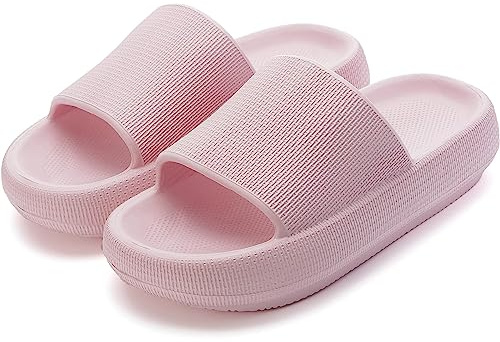 Donpapa Ciabatte Casa Donna Estive Pantofole Nuvola Uomo Originali Piscina Slides Gomma Cuscino Doccia Sandali Antiscivolo Scarpe da casa YZ Rosa 39-40