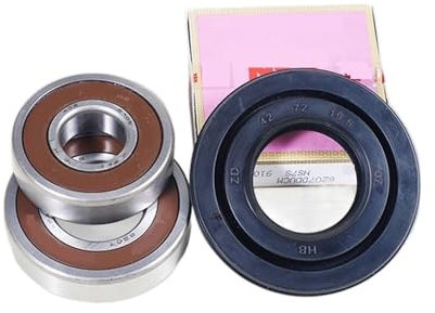 FHAJKTJB Waschmaschinen-Zubehör, kompatibel mit Panasonic, Trommel-Waschmaschinen-Wasserdichtung (42 x 72 x 19,5), + Lager, 2 Stück (6207, 6305), Öldichtungs-Dichtungsring-Teile