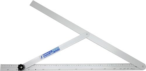 Shinwa 62662 Zimmerer-Schmiege 60 cm mit Gradskala (FAMEX 12607), Winkelmesser Gehrungsschmiege Schmiegewinkel