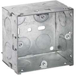 Unterputzdose aus Metall, 47 mm, Doppelmontage für elektrische Steckdosen