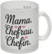Mama Ehefrau Chefin Glas Tasse stilvolles Design geschwungene Schrift Mama Ehefrau Chef - inspirierende Sprüche für deinen neuen Lieblingsbecher
