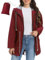 Vijamiy Vêtements Imperméables Femme Coupe Vent léger et portable Poncho Vêtements d'Extérieur Cordon de Serrage Avec Capuche Manteau de Pluie Pour Les Randonnées et Les Voyages(Rouge bourgogne,S)