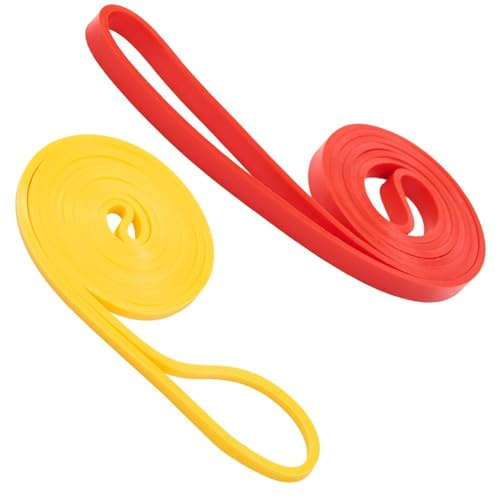 2 PCS Musculation, 5-15lb & 15-35lb Ensemble pour Entraînement Pilates, Yoga, Stretching, Rééducation Physique et Élastique Musculation Traction