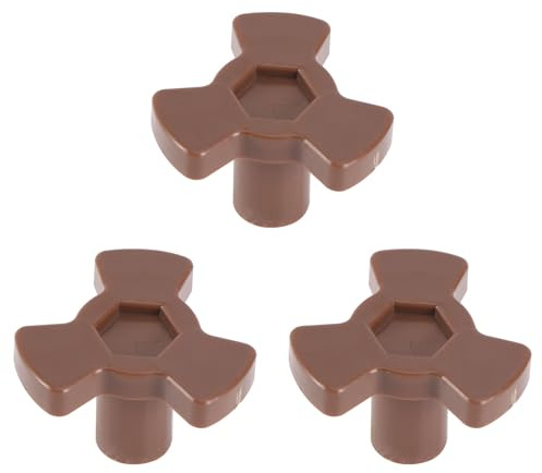 HOMSFOU Ensemble de 4 Supports Y pour Plateau Tournant de Micro-ondes, Pièces Détachées en Plastique, Coupleurs de Remplacement pour Arbre de Moteur, Accessoire de Rechange pour Four
