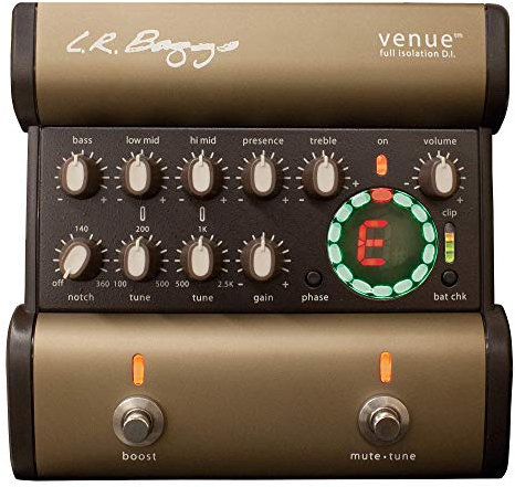 L.R. Baggs VENUE DI Fusspedal Preamp DI-Box 5-Band EQ