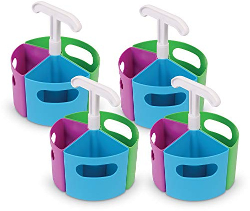 Learning Resources Stiftehalter mit Utensilien-Minicenter, 4er-Pack, Organizer für Buntstifte Kugelschreiber und Bürobedarf, Tragbarer Ordnungshelfer für Klassenzimmer und Zuhause