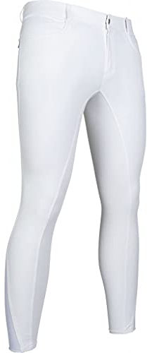 HKM Herren Reithose-12583 Hose, 1200 Weiß, 52