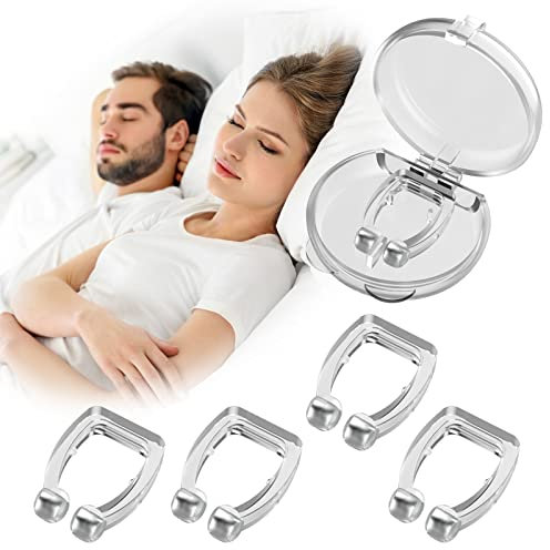 ER-ESTAVEL Magnetischer Schnarchgerät Nasenclip -Schnarchstopper Nasenklammer: Neuartige Nasendilatator gegen Schnarchen für möglich bessere Atmung 4PCS Anti Schnarch Nasenspreizer
