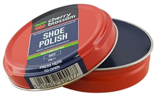 citystores® CB Navy Shoe Polish Shines Nourishes Protects With Carnauba Wax Trainers Boots Crep Footwear 40g 0177