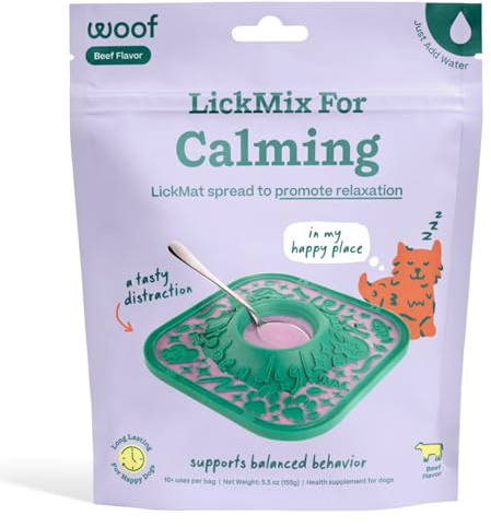WOOF LickMixes - Dog Lick Mat Spread and Meal Topper - Delicious and Lower Calorie - Made with Wholesome Ingredients - Perfect for Dog Enrichment - Calming