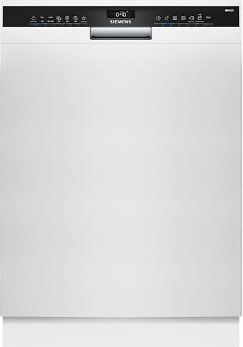 Siemens SN43HW03TE iQ300 Unterbau Geschirrspüler 60 cm, Besteckkorb, smartStart, intensiveZone, varioSpeed Plus - schnelle Reinigung, Silence on Demand, HygienePlus, Home Connect, aquaStop, Weiß