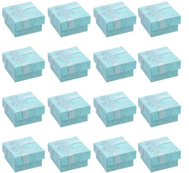 Artibetter 30 Pezzi Scatoline Bomboniere Portaorecchini in Carta Eleganti a Forma di Fiocco, Leggero Organizer Gioielli per Tavoli Dolci e Buffet