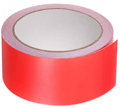 sourcing map Tarpaulin Repair Tape, 2 x14.6ft Universal Waterproof Awning Cloth Repair Tape for Crafts Home Improvement Outdoor Tent, Red
