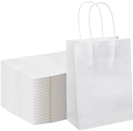 Papper partyväskor (vit)