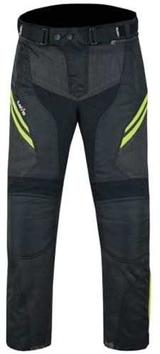 LOVO Pantalon de moto d'été unisexe avec design ventilé – Pantalon de moto pour homme et femme – Vêtement de moto sûr et respirant – Renforts au niveau des genoux et des hanches – Haute durabilité