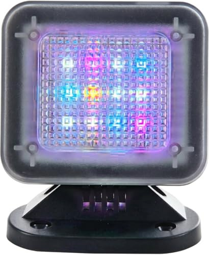 O&W Security TV-simulator FT-1 – LED-ljus med färg-/ljusstyrkeväxling, USB-anslutning, endast 2 W, utan batterier, inbrottsskyddsattrapp för hem, semester och lägenhet