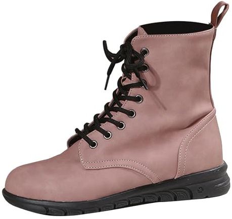 Botas Equitacion Mujer,Botas Barefoot Comodos Elegante y Práctica con Forro Calido y Suela Antideslizante Botines Empeine Botines Estilo Motero Trekking Zapatos con Plataforma Senderismo