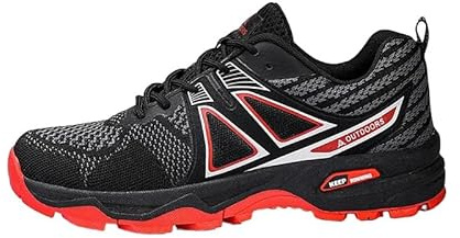 bergxperten TrekPro - Chaussures de Marche à Confort orthopédique Homme, avec Soutien de la voûte Plantaire, Respirantes – Confort et Stabilité pour la Montagne et Les Activités de Plein Air