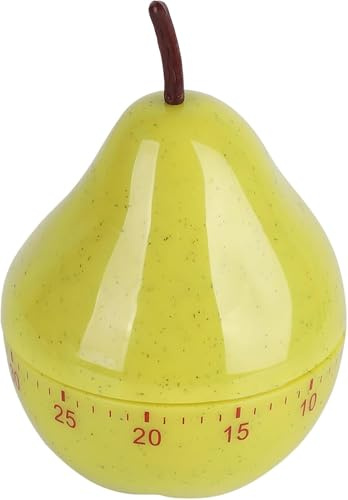 YSTrillion Kitchen Timer,Mechanical Kitchen Timer,Egg Timer Pear Shaped Mechanical Rotating Alarm 60 Minutes Countdown Timer for Baking Studying Cooking Office
