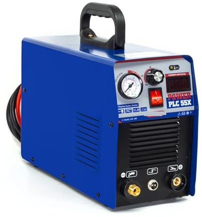 Tagliatrice al plasma, Taglierina al plasma IGBT PLC55 50A Macchina da taglio al plasma ad aria digitale non ad alta frequenza con inverter DC elettrico 220 1/2 pollici pulito