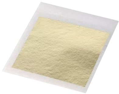 GOLD Lote de 500 hojas de oro, 70 x 70 mm, 24 quilates, 100 % PURE EN BASO