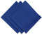 3er Pack Textil Servietten Stoffserviette 45cm x 45cm aus 100% Baumwolle in Blau
