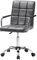 Warmiehomy Bürostuhl Ergonomischer Schreibtischstuhl Höhenverstellbarer Chefsessel mit Armlehne Drehstuhl mit Rollen Computerstuhl aus Kunstleder für Arbeitszimmer Schlafzimmer Grau