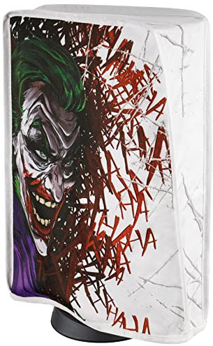 PlayVital Dust Cover for ps5, Waterproof Dust Guard for ps5 Console, Anti Scratch Dust proof Cover Sleeve for Console Digital Edition & Disc Edition - Clown Hahaha