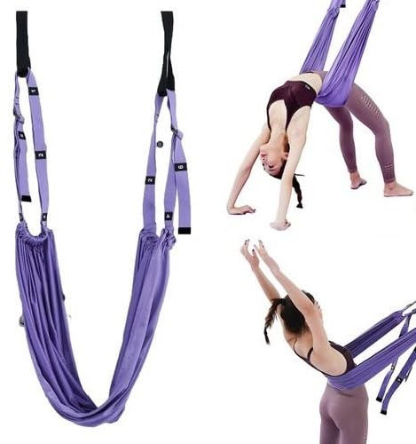 itrimaka Aerial Yoga-Seil Gegen Rückenschmerzen, Aerial Yoga-Schaukel, Yoga-Inversionsschaukel-Hängematte, Fitness-Stretchband Für Taille, Hinterbein, Spagat-Training