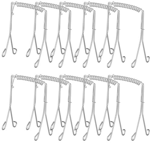 10 Stück Rouladenklammern aus Edelstahl, Rouladenbinder Wiederverwendbar, Kohlrouladen Klammern Edelstahl Rostfrei, Rouladenringe, Alternative zu Rouladennadeln Rouladenspieße