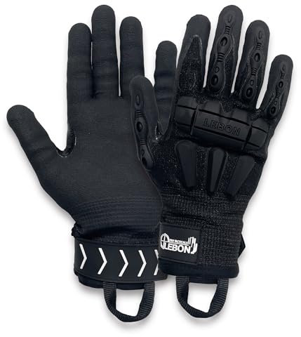 LEBON BLACK OPS PRO Gants Pompier Désincarcération, Police et Gendarmerie, anti-coupures, anti-chocs. Résistant et confortable. 1 paire (9)