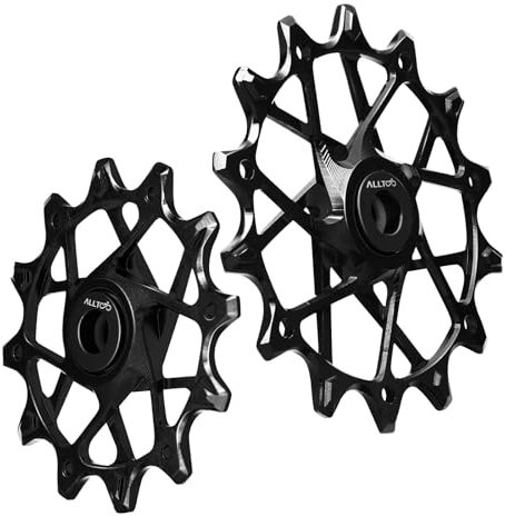 Garbaruk für SRAM 11/12-Gang Schaltwerk Riemenscheibe 12T + 16T Keramik Schaltwerk Riemenscheibe (Schwarze Riemenscheibe)