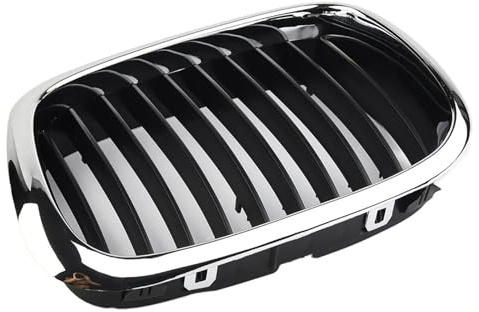 Rejillas Frontales,Parrilla Delantera Parrilla delantera cromada negra Uso apto para BMW Serie 5 E39 (1998-2003) Sedán 520d/520i/523i/525d/525i/525td/528i/540i/540ip/M5