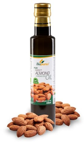 Biopurus Certified Organic Cold Pressed Sweet Unroasted Almond Oil 250ml