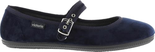 victoria Bailarina Oda Mercedes Terciopelo 104913 de la Talla 39 en Color Marino
