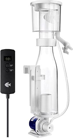 Protein Skimmers for Saltwater Aquariums, Hang On Protein Skimmer for Fish Tanks up to 80 Gallons, DC Pinwheel Pump with Controller, Not for Rimmed Tank