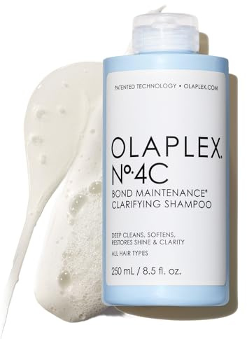 Olaplex Nº.4C Bond Maintenance™ Clarifying Deep Cleansing Shampoo | Removes Damage Causing Impurities & Buildup | Helps Restore Color Vibrancy | For Coily, Curly, Straight, and Wavy, 8.5 Fl. Oz.