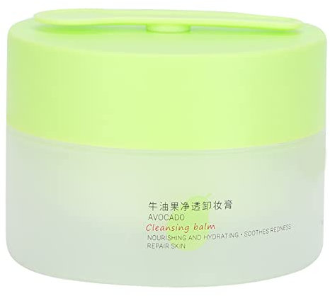 HEITIGN Aguacate Desmaquillador 100g Bálsamo Limpiador Hidratante con Cuchara de Excavación Suave Refrescante Cara Suciedad Grasa Limpieza Profunda Desmaquillante para Hombres Mujeres