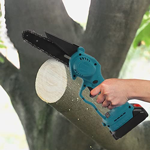 Mini tronçonneuse sans fil 750 W 6 - Tronçonneuse télescopique - Scie à élaguer - Scie à élaguer - Scie à élaguer - Tronçonneuse avec indicateur de puissance - 220 V - Pour arbres de jardin,