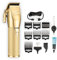 BaBylissPRO GOLDFX+ Professional Barber Cord/Schnurlose Haarschneidemaschine für Herren, Ganzmetall, Lithium-Akku mit 3 Stunden Laufzeit, Gold