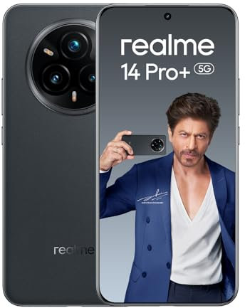 realme 14 Pro+ 5G Smartphone Móvil 8+256GB, Gris Ante, Pantalla de 6.83 Pulgadas, Refresco de 120Hz, Carga Rápida 80W, Batería de 5260mAh, Cámara de 108MP, Qualcomm Snapdragon 7s Gen 3, IP69
