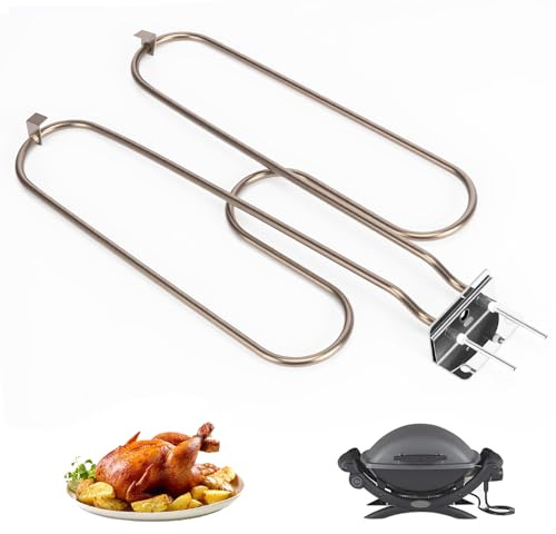 GFTIME Värmeelement reservdel för weber Q240, Q2400 elektriska grillar, kompatibel för Weber 55020001, grillvärmeelement 2200 W, rostfritt stål värmespiral 230 V
