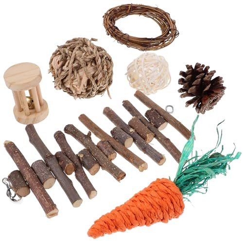 Set de Jouets à Mâcher en Herbe pour Petits Animaux Plusieurs styles